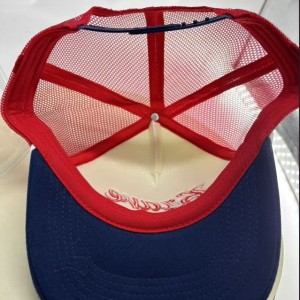 BSCI factory custom foreign trade paste cloth cap hard top female cotton embroidered printed logo baseball cap４