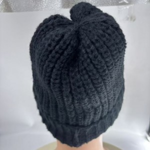 New cross-border hot hat men's warm woolen hat in autumn and winter all wear cold hat big head circumference show face small knitted hat 2