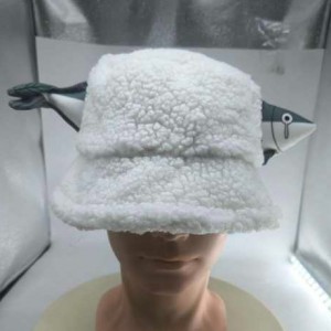 New salt-fish lamb hair fisherman hat men and women fall and winter new cartoon hat warm funny basin hat2