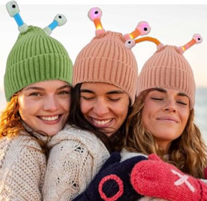 cuteandinteresting Cartoon wool ball knitted hat makes winter warmer 2